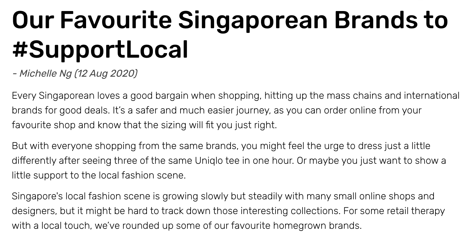 The Homeground Asia | Our Favourite Singaporean Brands to #SupportLocal