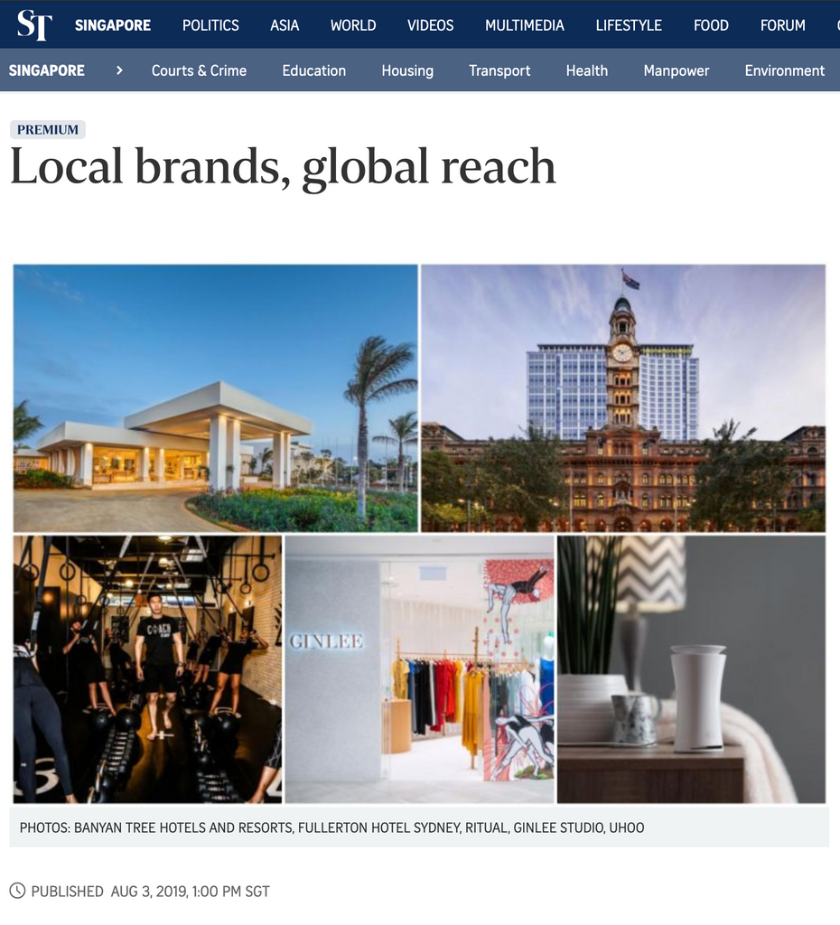 StraitsTimes: Local brands, global reach