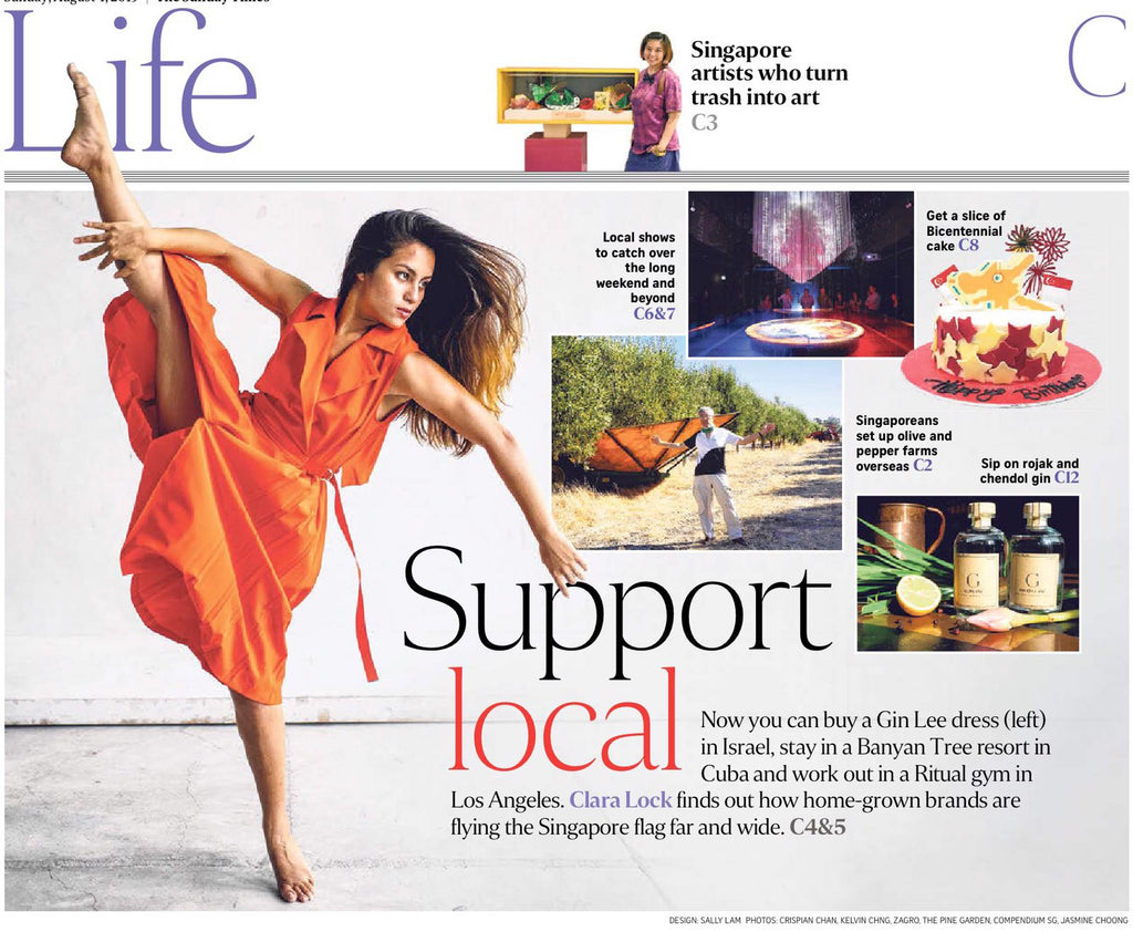 StraitsTimes: Singapore brands go global: Independent fashion label Gin Lee styles women from Israel to Singapore