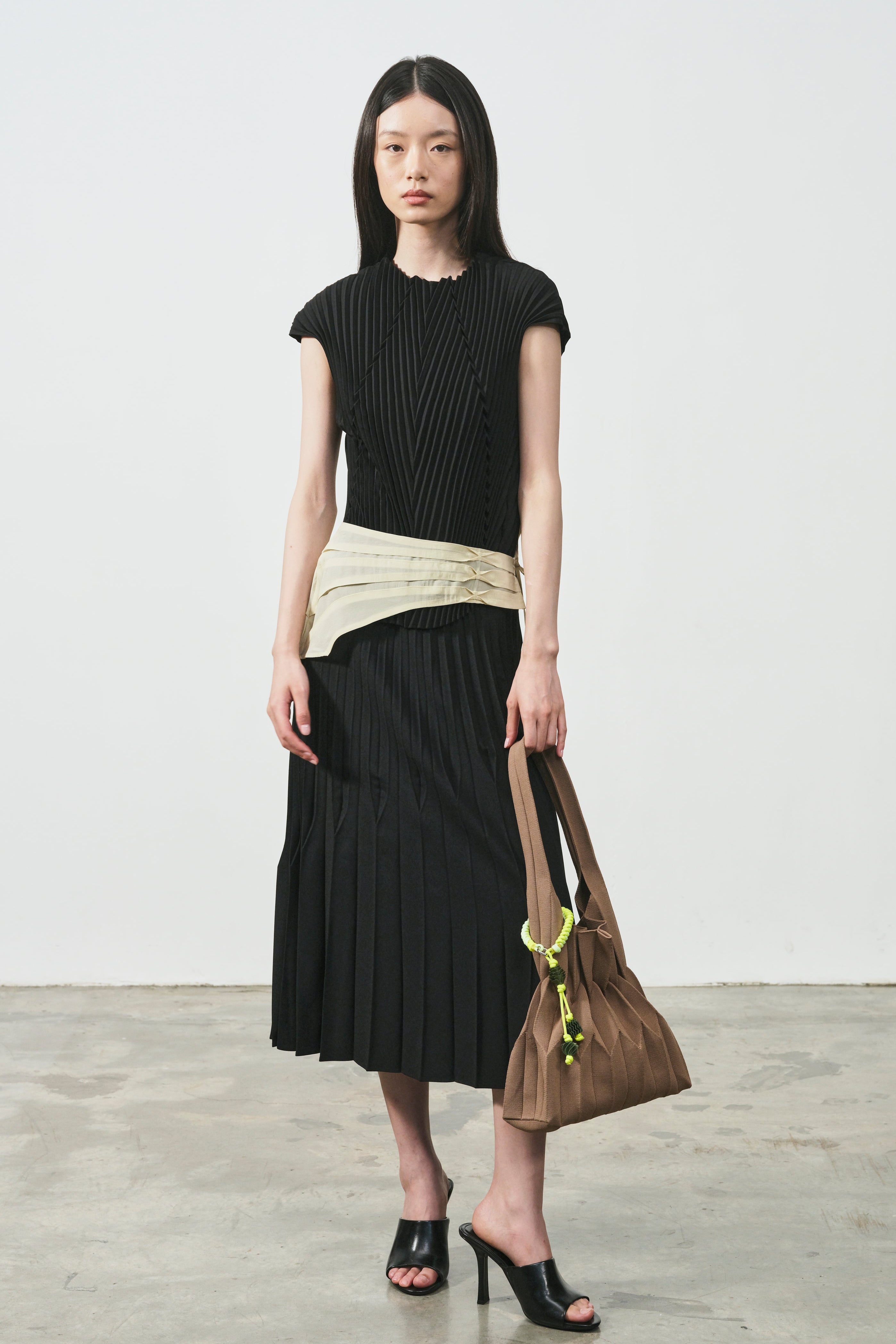 PLEATED WAIST PANEL